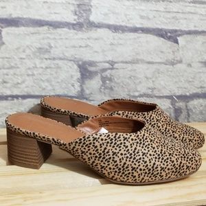 Women's universal thread leopard print mules